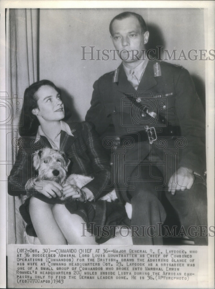 1943 Press Photo Major General R.E. Laycock- RSA40427 - Historic Images