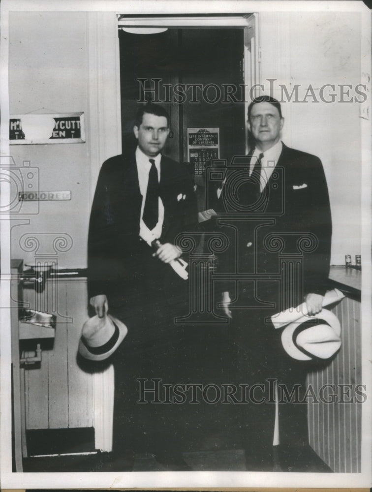 1934, Father Son Lea Fraud Enter Prison- RSA40573 - Historic Images