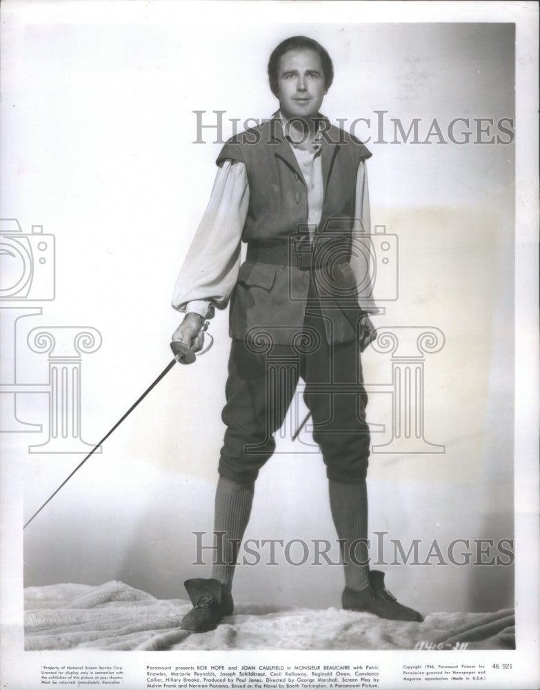 1946 Actor Patric Knowles In Costume Sword - Historic Images