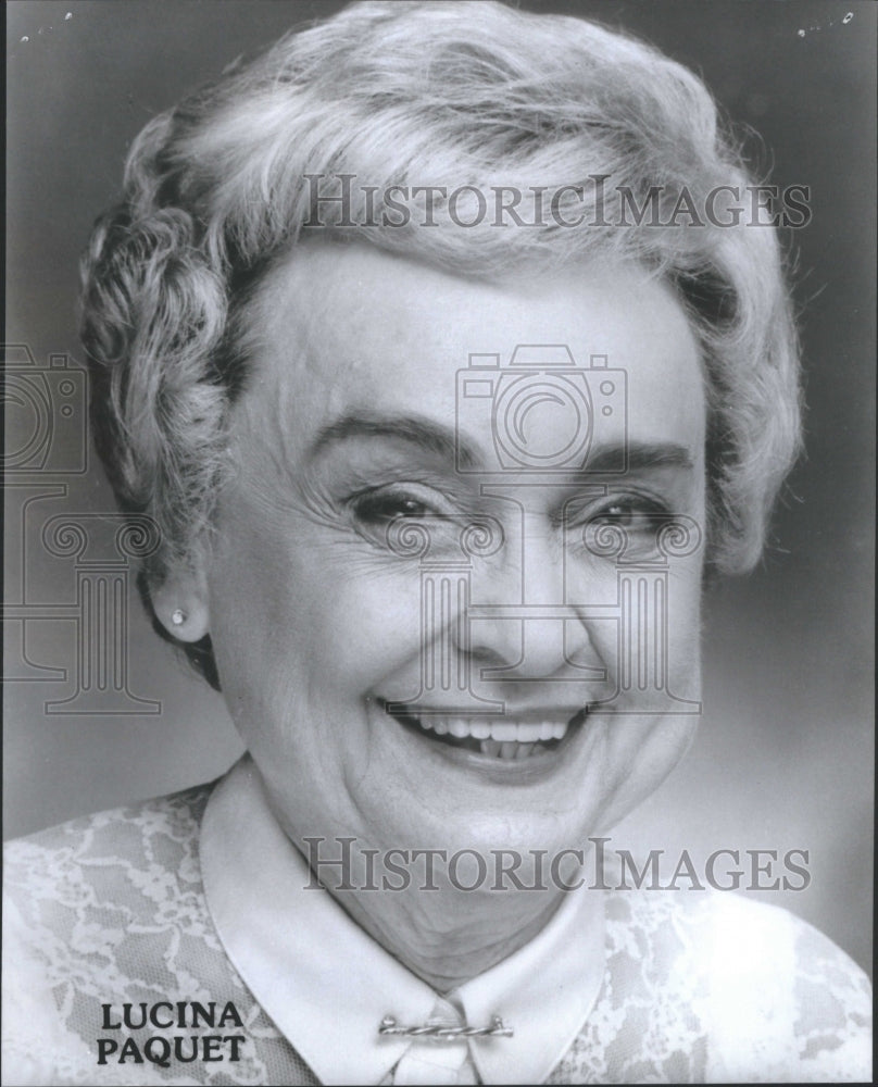 1990 Lucina Paquet  actress  Tone award - Historic Images