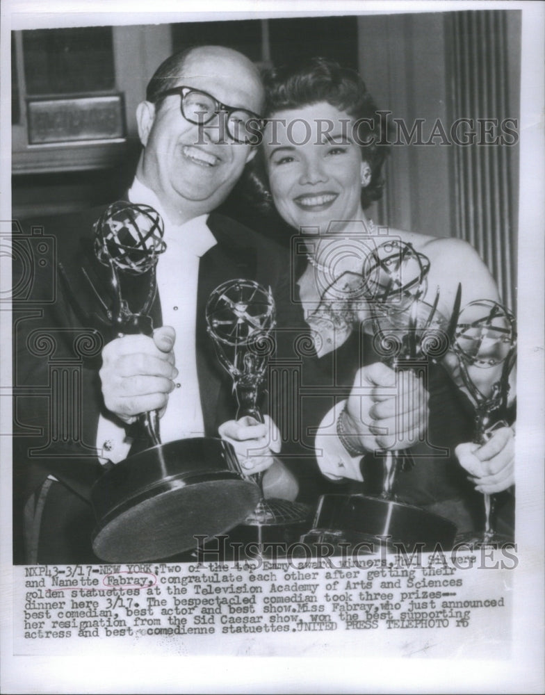 1956 Emmy Award Winners Phil Silvers Nanett - Historic Images