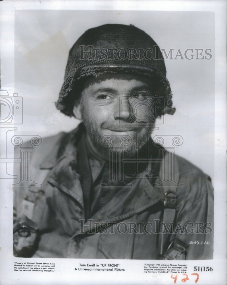 1951 Press Photo Tom Ewell Up Front Movie Film Actor Wa- RSA42037 - Historic Images