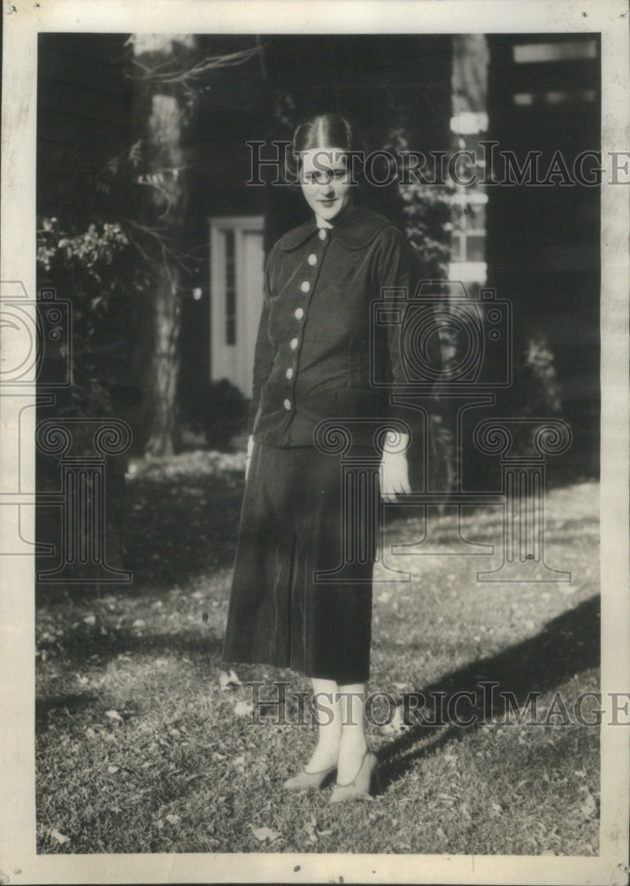 1934 Press Photo Audrey Evelyn James Coats Marshall Fie- RSA42691 - Historic Images