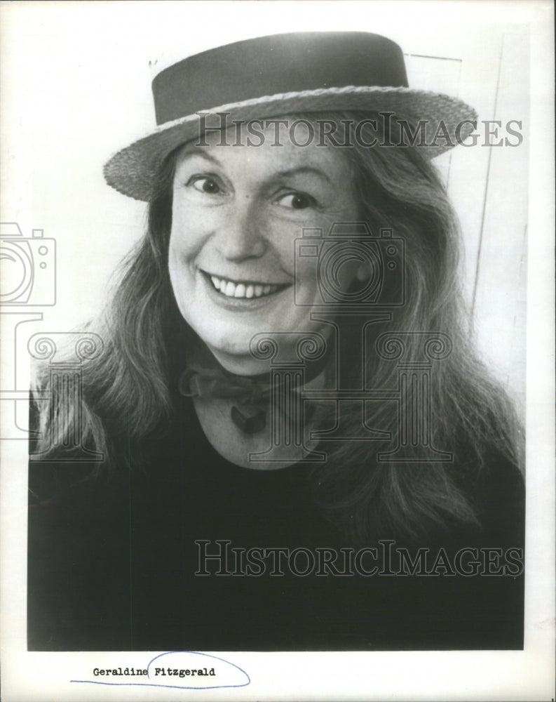 1977 Actress Geraldine Fitzgerald. - Historic Images