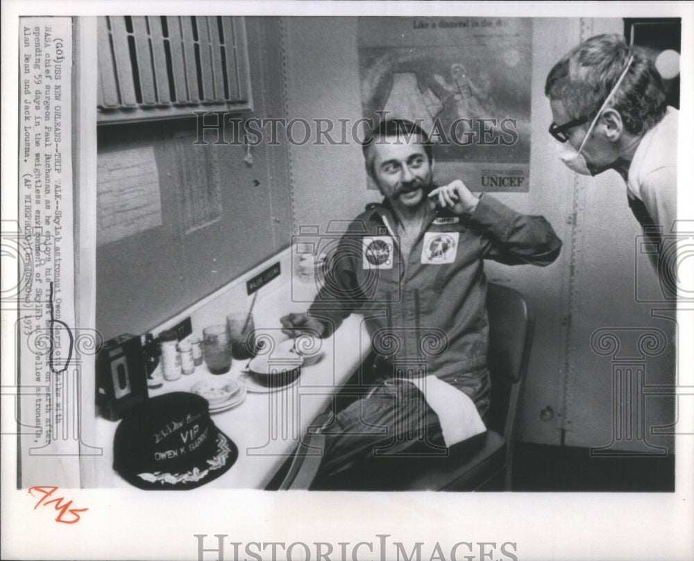 1973 Press Photo Owen Garriott Skylab NASA Buchanan - Historic Images