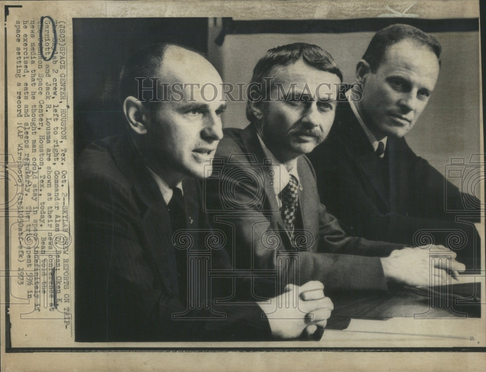 1973 Press Photo Skylab Oken Garriott Alan Bean Lousma- RSA43007 - Historic Images