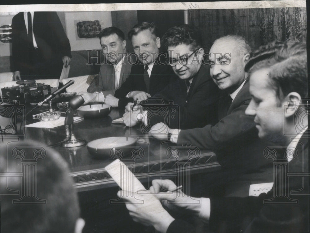 1961 Soviet Journalists Visit Chicago - Historic Images