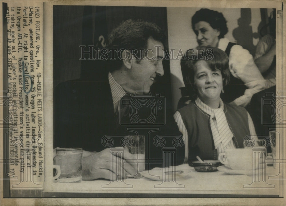 11971 Edmund Muskie Portland Oregon labor-Historic Images