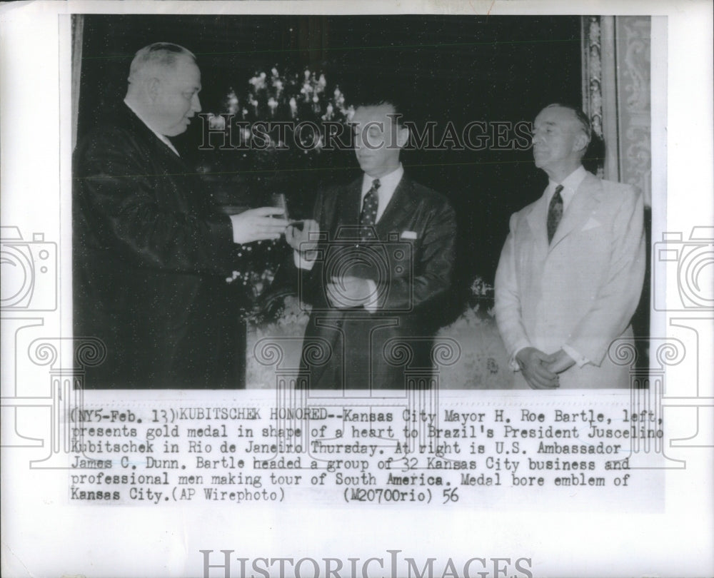 1956 Mayor H. Roe Bartle Kansas City Medal - Historic Images