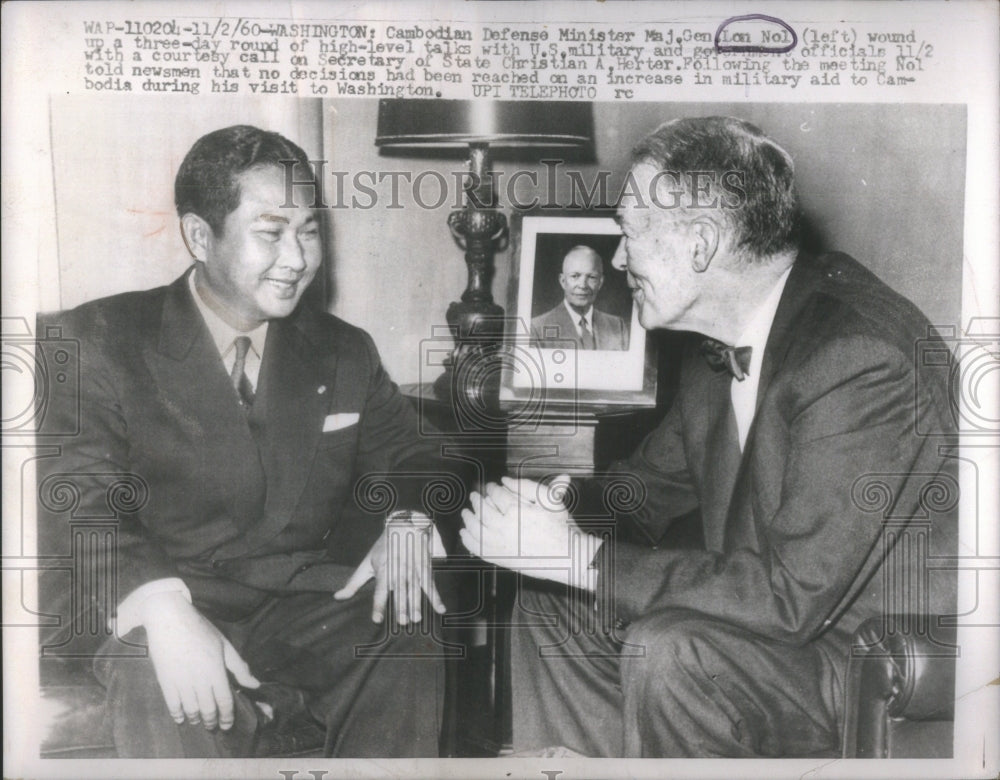 1970 Press Photo Lon Nol Politician- RSA44065 - Historic Images