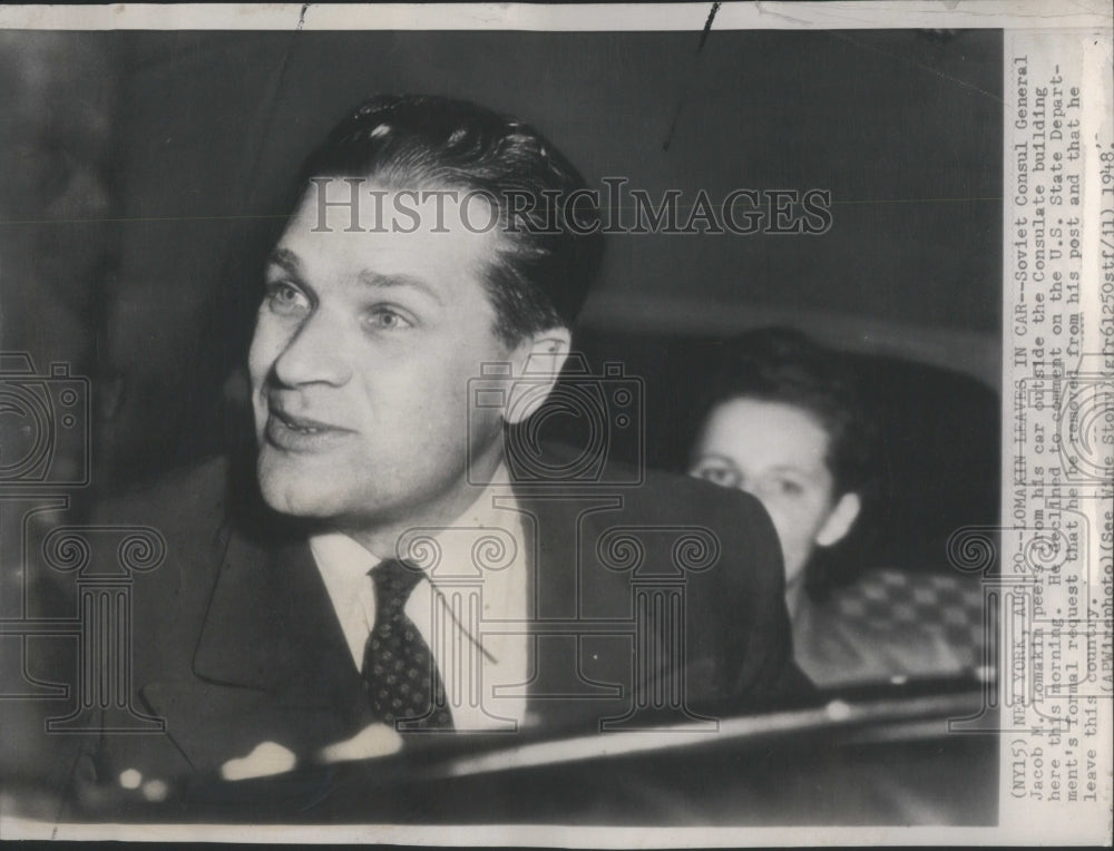 1948 Soviet Consul General Jacob Lomakin-Historic Images