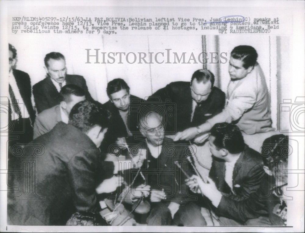 1963 JUAN LECHIN BOLIVIAN LEFTIST VICE PRES-Historic Images