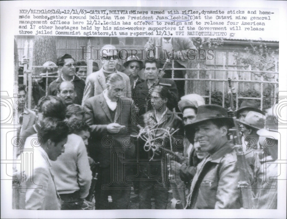 1963 Bolivian Vice President Juan Lechian-Historic Images