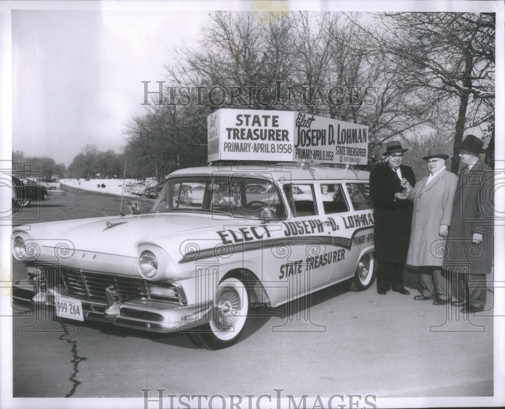 1958 Press Photo Sheriff Joseph D Lohman Emil Arbet- RSA44251 - Historic Images