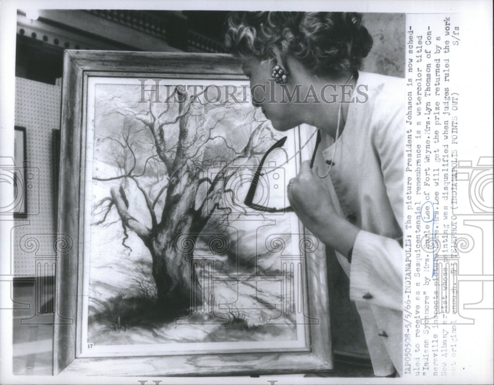 1966 Mrs Surle Lee Indian Sycamore Johnson - Historic Images