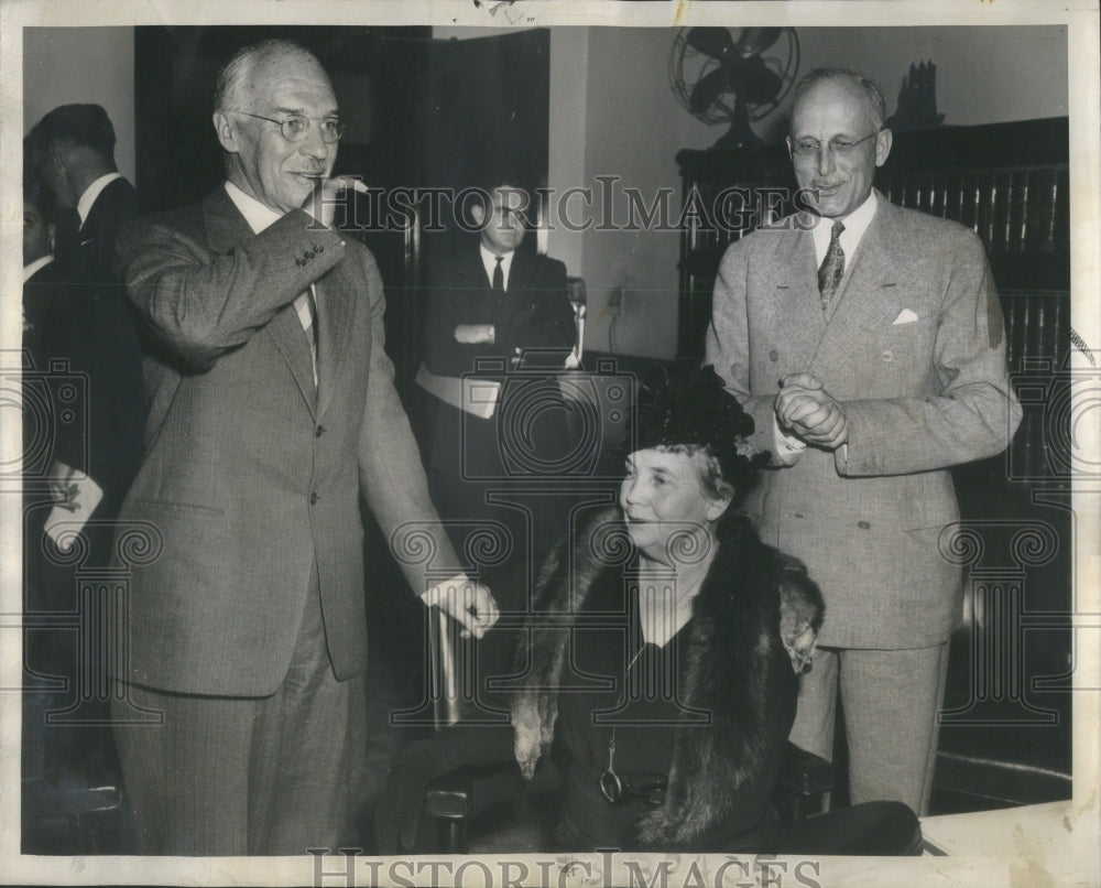 1944 Press Photo Holman D Pettibone Annie Reid Col Knox- RSA44577 - Historic Images