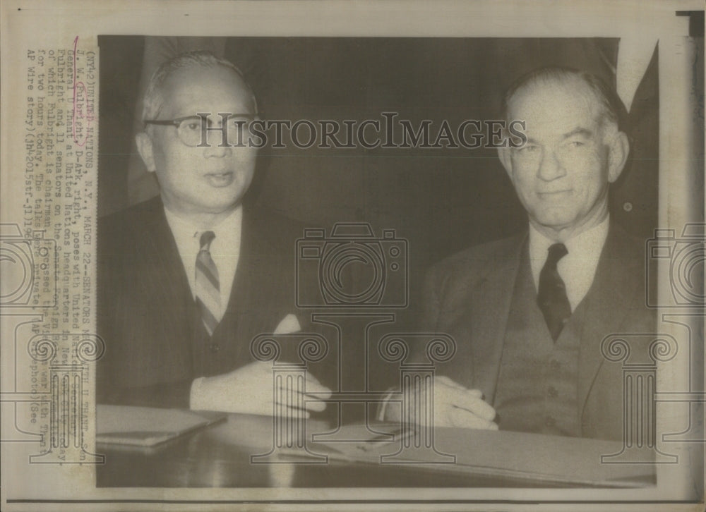 1967 Senator Fulbright United States Secret - Historic Images