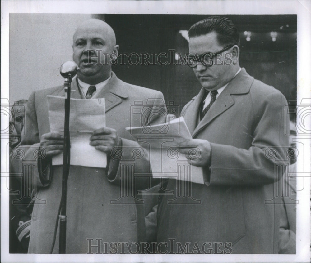 1955 Press Photo Russian Vice Minister Kuzmin Speaks- RSA44841 - Historic Images