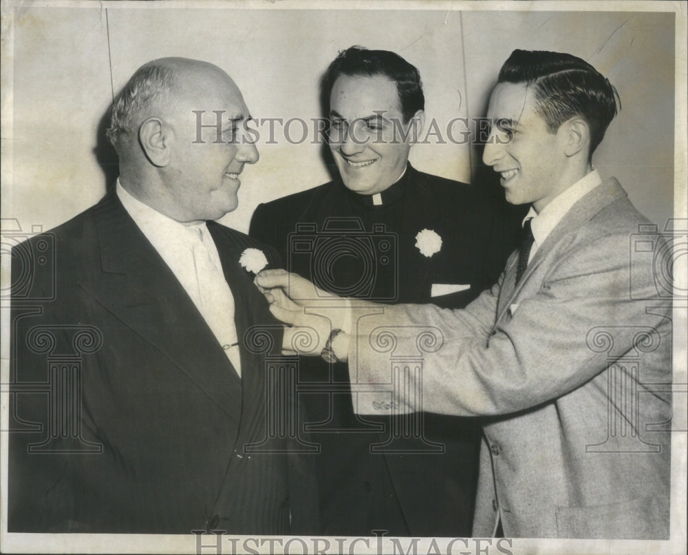 1954 Press Photo Morgan president St. Dominic&#39;s Youth F- RSA44981 - Historic Images