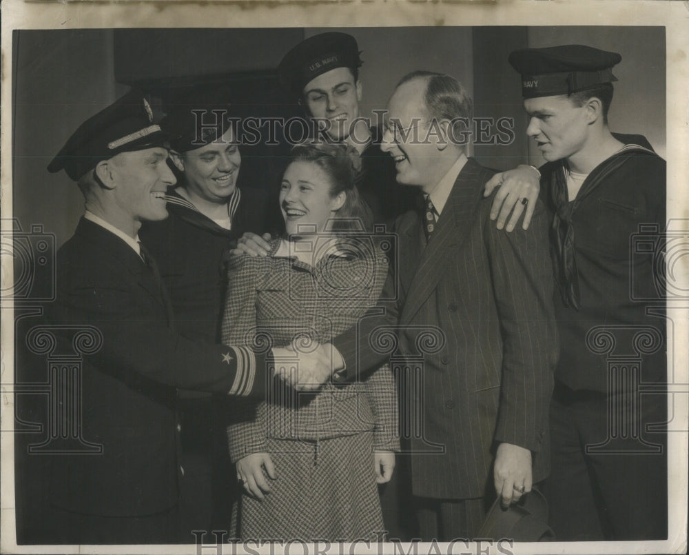 1942 Press Photo Kay Kyser Kollege Musical Knowledge Gr - Historic Images