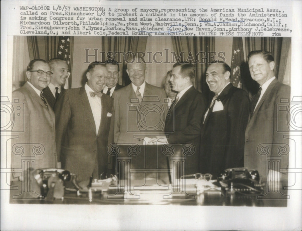 1957 Press Photo DONALD H. MEAD RICHARD C. LEE- RSA45141 - Historic Images