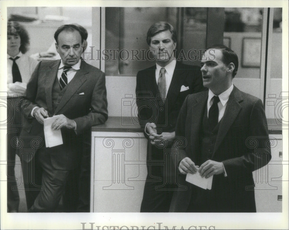 1983 Marshall Field V, Rupert Murdoch, Jame - Historic Images