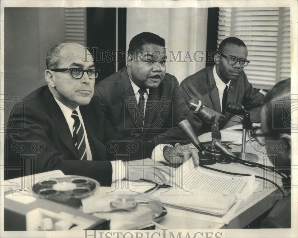 1954 Press Photo Rev Carl Fuqua, Granville Reed, NAACP- RSA45467 - Historic Images