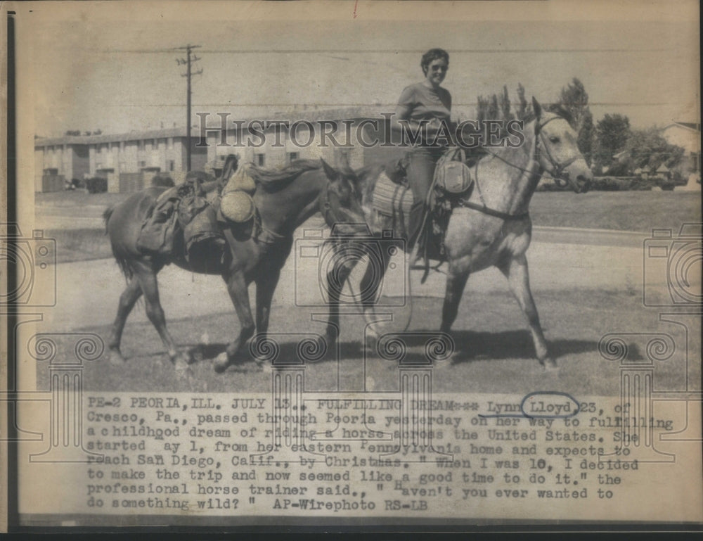 1973 Lynn Lloyd Peoria childhood dream ridi-Historic Images