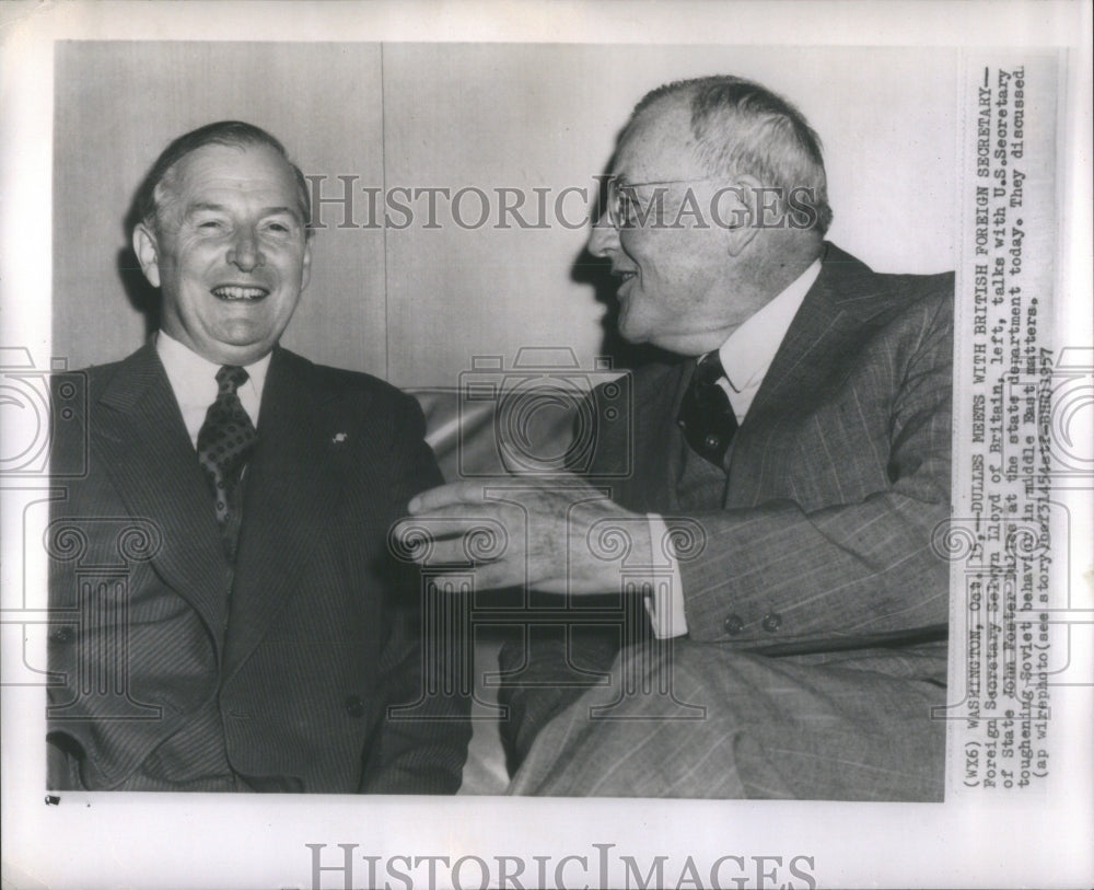 1957 Foreign Secretary Selwyn Lloyd Britain-Historic Images