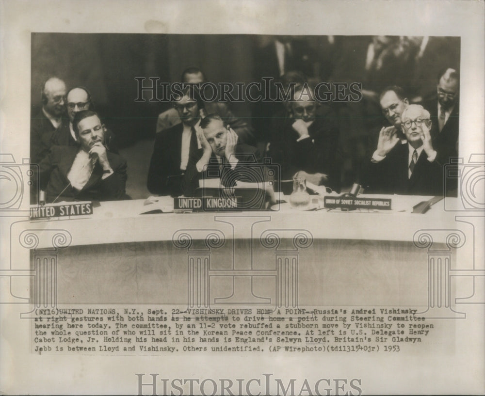 1953 Russia Andrei Vishinsky Conference - Historic Images