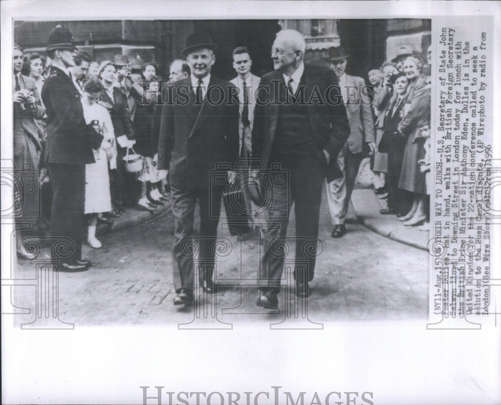 1956 US Secretary State John Dulles British - Historic Images