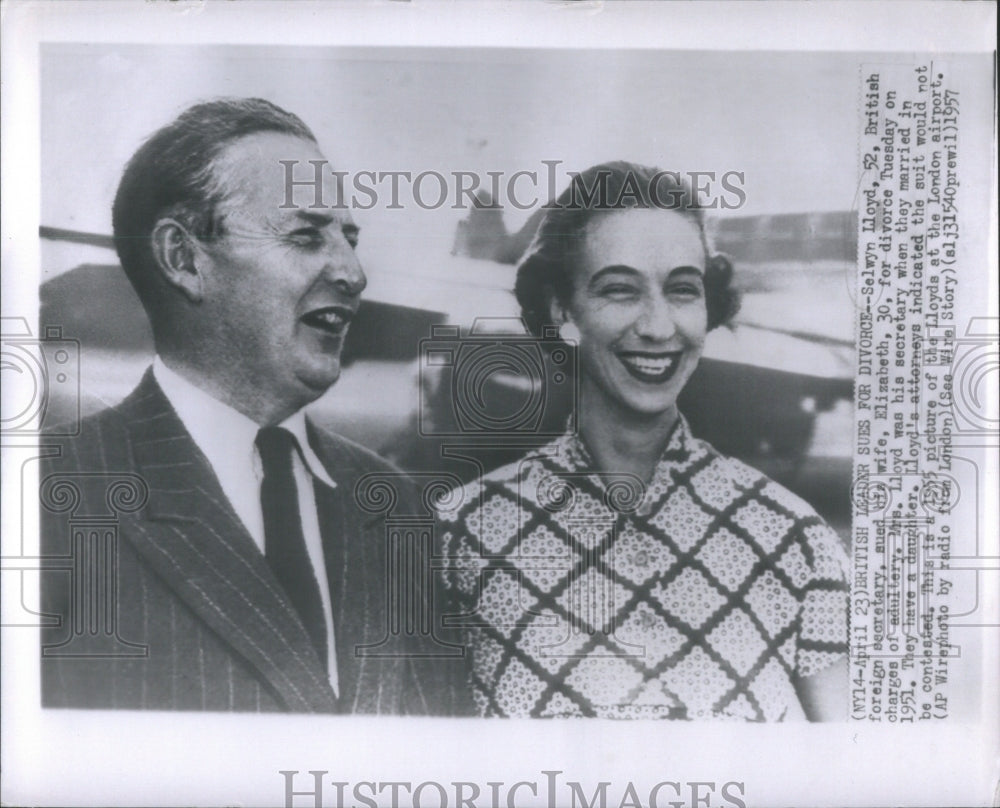 1957 British Foreign Secretary Selwyn Lloyd - Historic Images