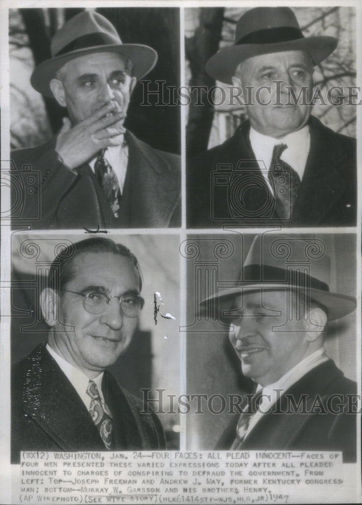 1949 Press Photo Joseph Freeman Andrew Murray Hendry - Historic Images