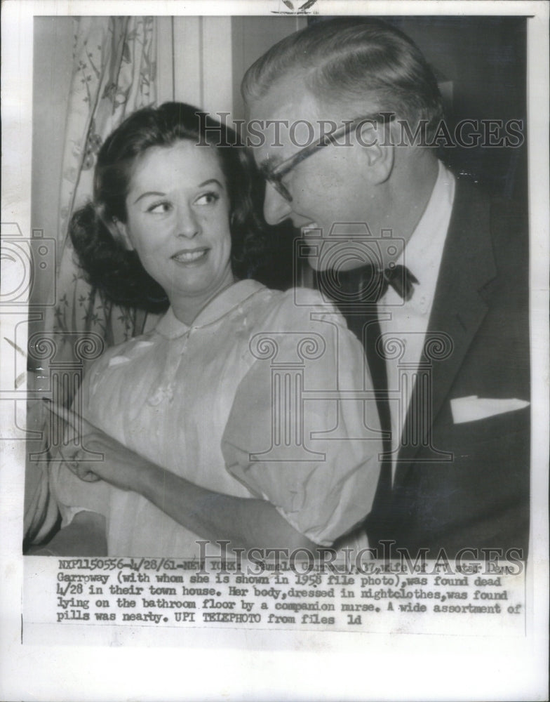 1961 Dave Garroway Today Show Host Pamela - Historic Images