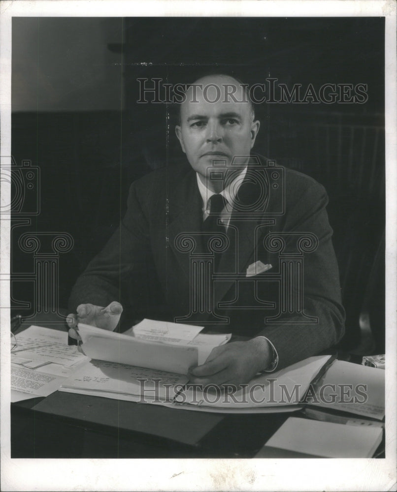 1955 Otto F. Kraushear, President Of Gouche-Historic Images