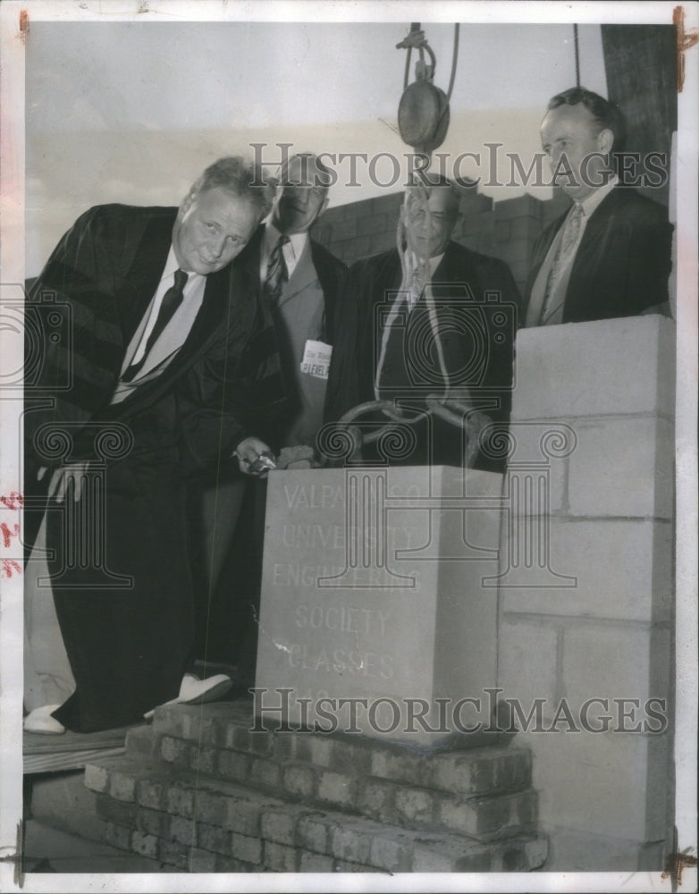 1948 O.P. Kretzmann Sets Cornerstone - Historic Images