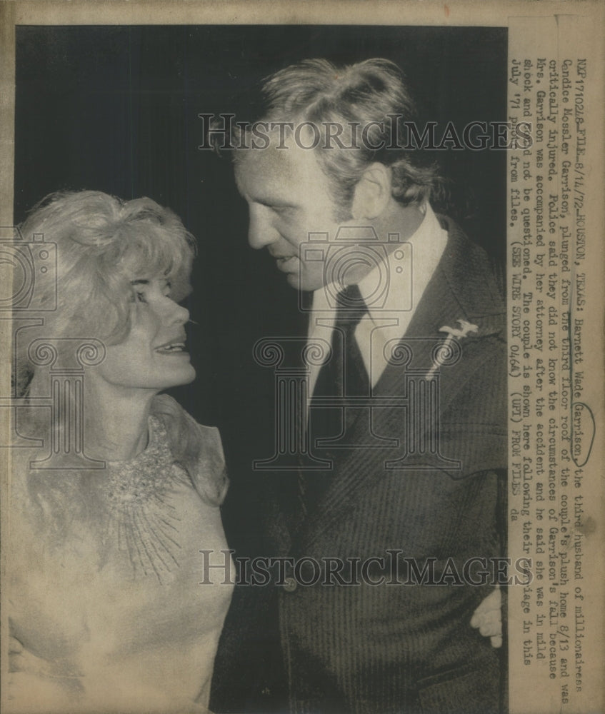 1971 Barnett Wade Garrison & millionairess-Historic Images