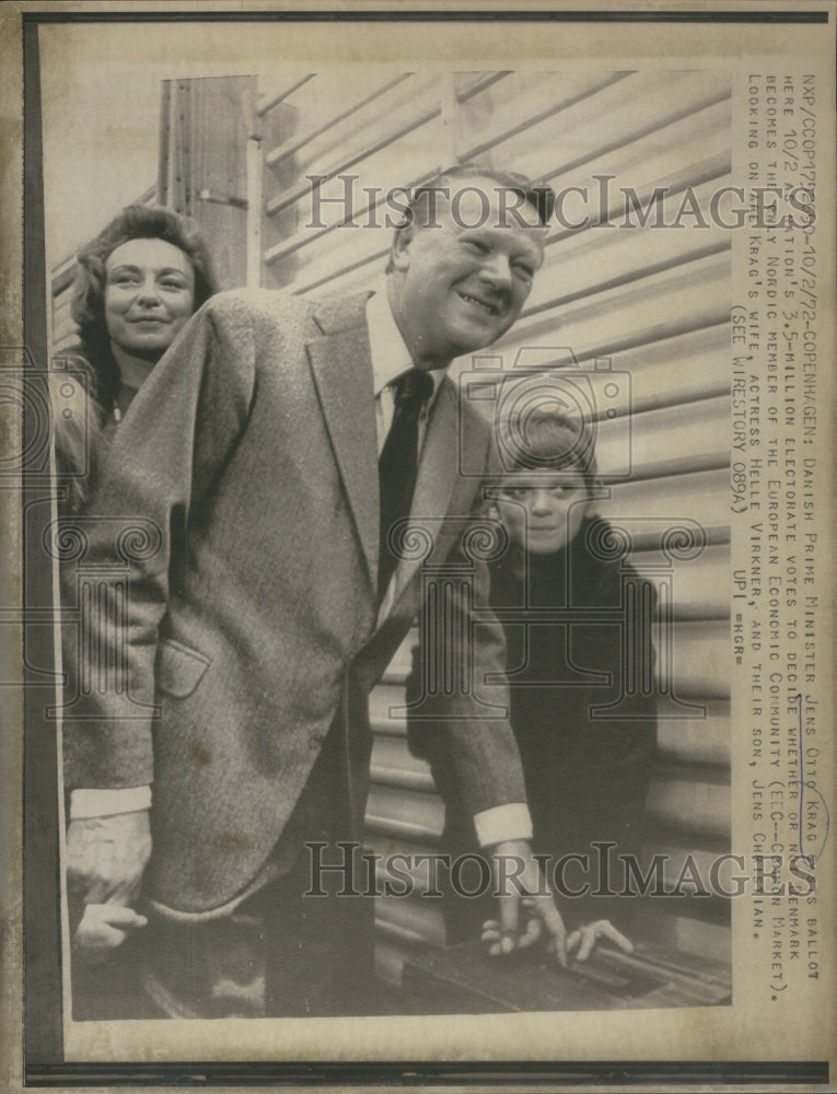 1972 Danish Prime Minister Jens Otto Krag W-Historic Images