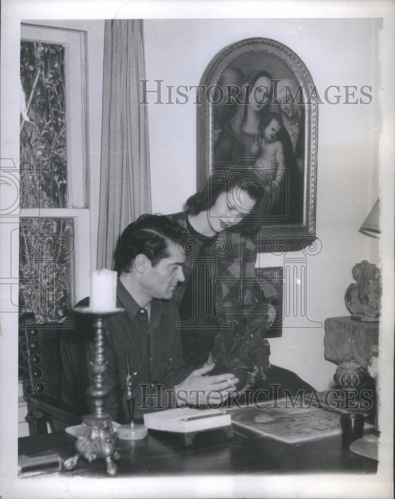 1946 Marion Irvine Film Star Amidst Francis - Historic Images