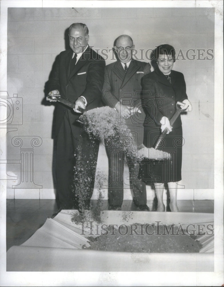 1959 Press Photo Groundbreaking Montefiore School Socia - RSA46827 - Historic Images