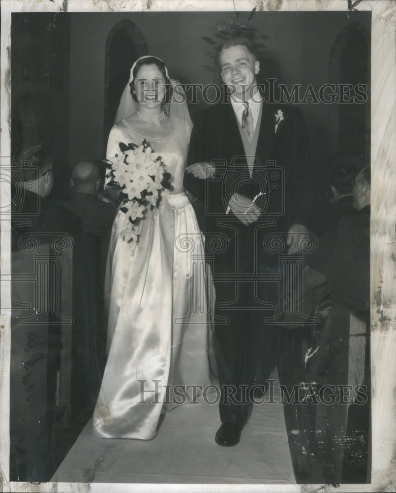 1952 Press Photo Joan Fargo Cattin and Donald LeBuhn We - Historic Images