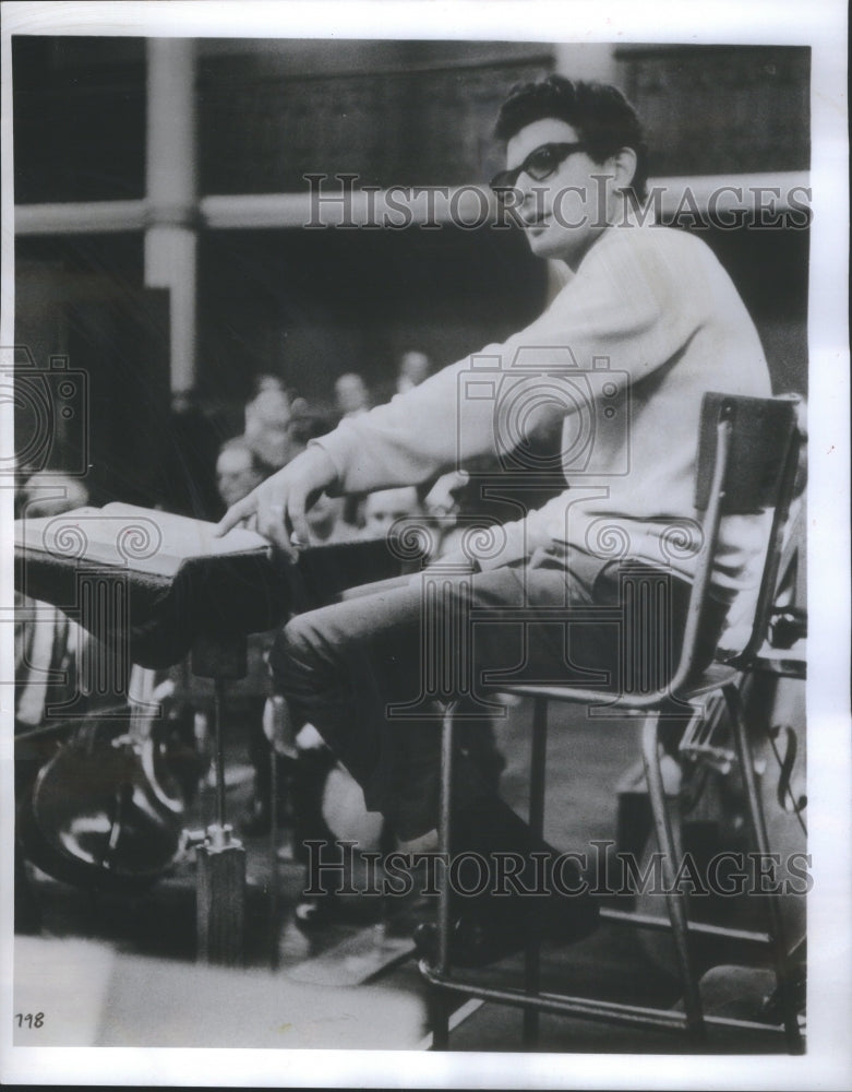 1969 French Conductor Alain Lombard - Historic Images