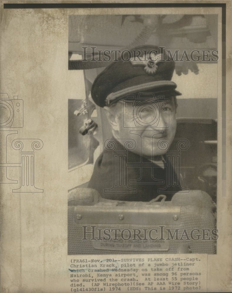1972 Captain Christian Krack Pilot Jumbo Je - Historic Images