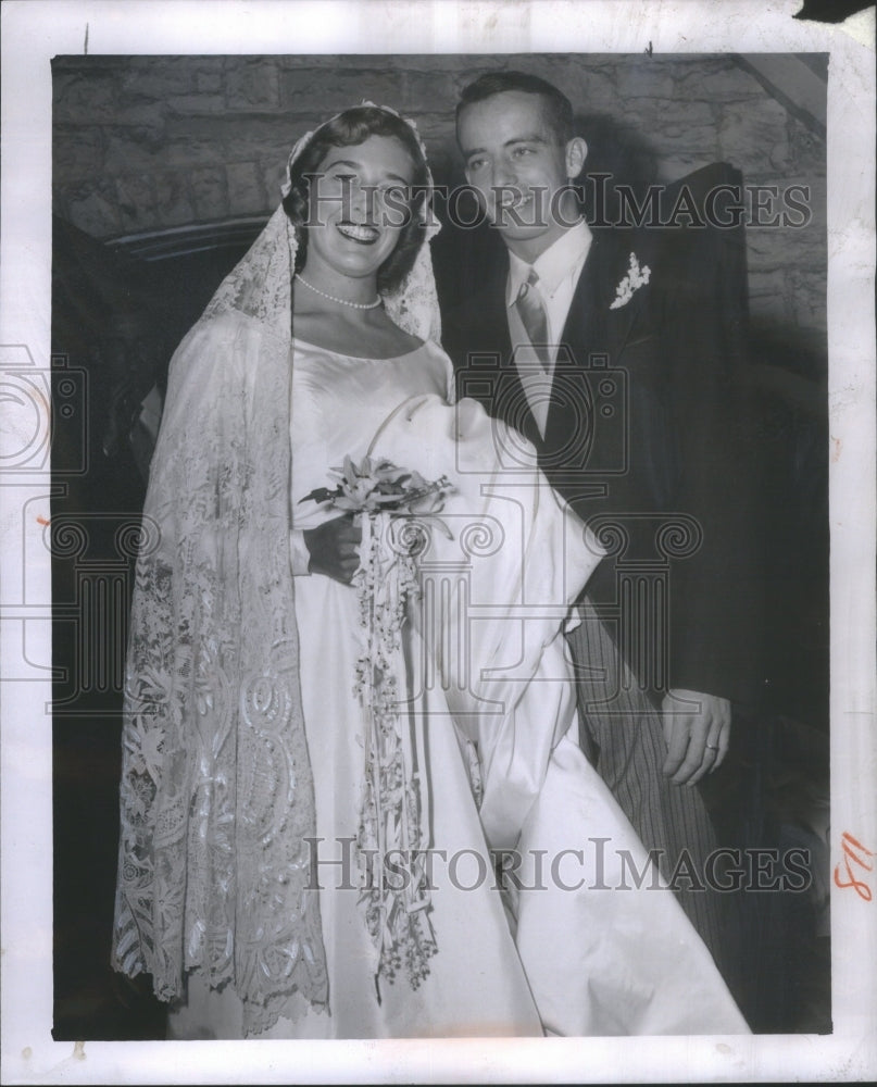 1956 Press Photo Andria Frances Rowley Robert Lawson- RSA47829 - Historic Images