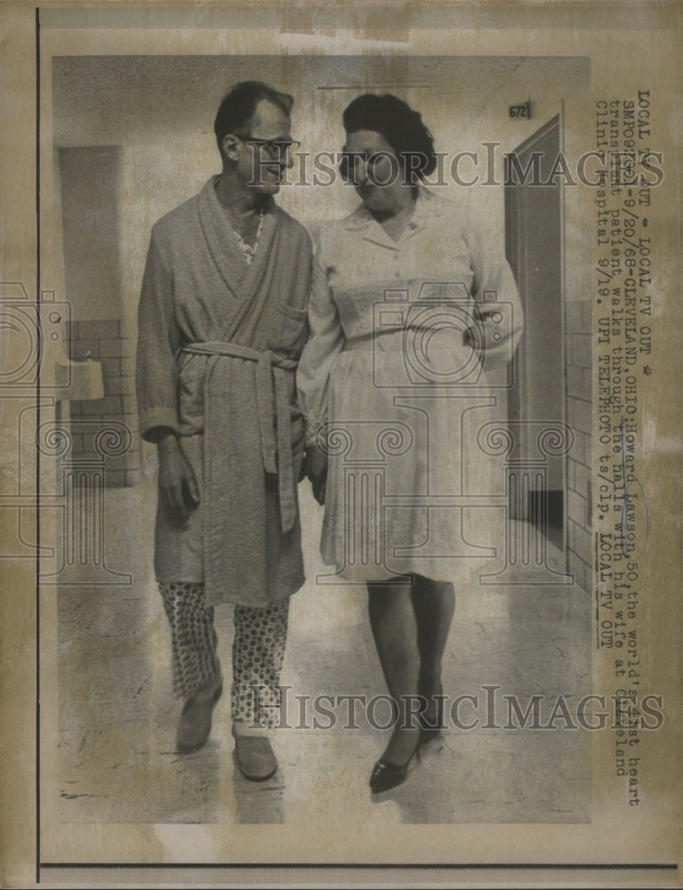 1968 Howard Lawson Cleveland wife halls - Historic Images