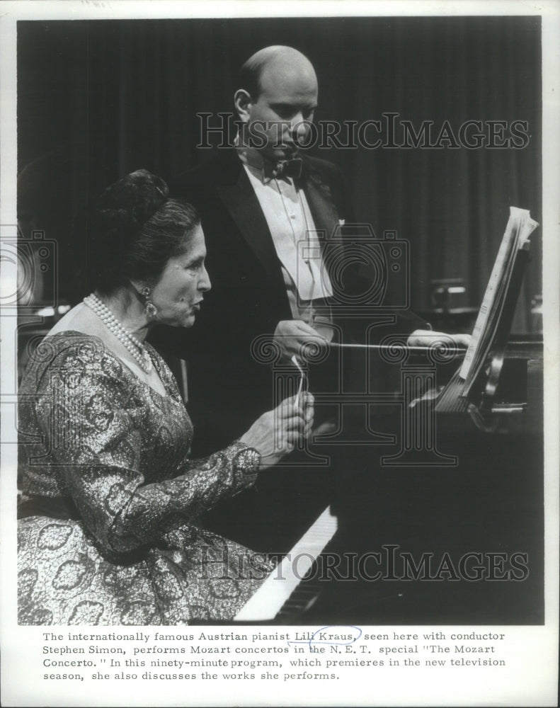 1970 Press Photo Lili Kraus British Pianist The Mozart - Historic Images