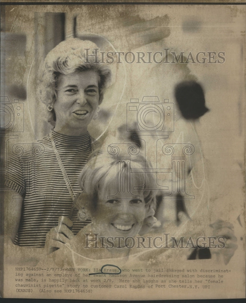 1973 Ila Kraus Hairdresser Madison Avenue - Historic Images