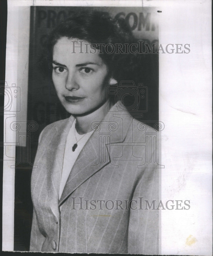 1950 Press Photo Mrs Erle Jolson Singer Al Jolson Asa- RSA48169 - Historic Images