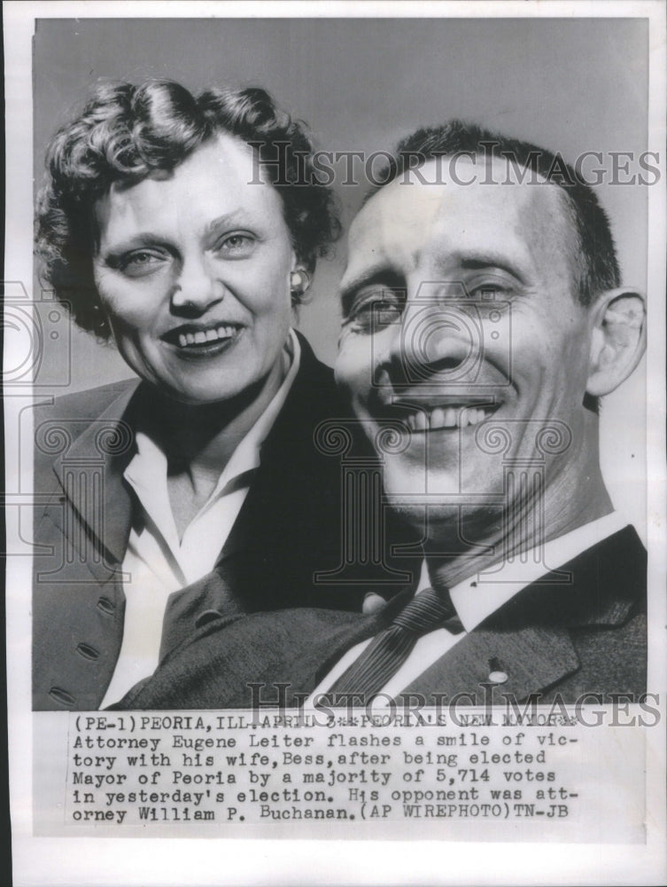 1957 Attorney Eugene Leiter Elected Mayor P - Historic Images