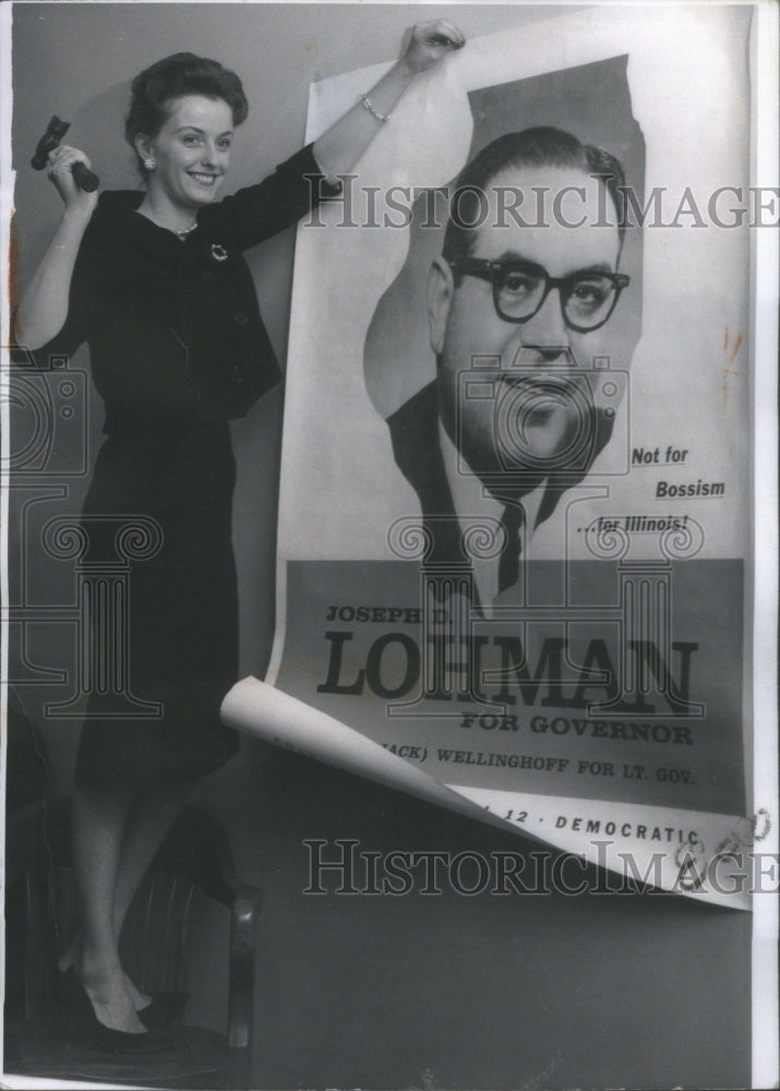 1960 Press Photo Barbara Lohman Joseph State treasure- RSA48569 - Historic Images